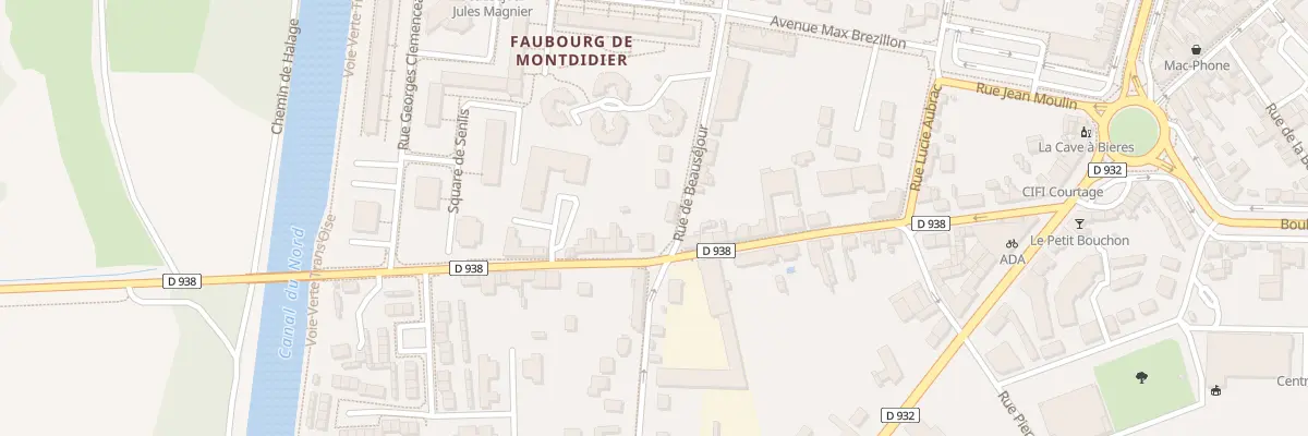 Plan du 38 Rue de Montdidier à Noyon