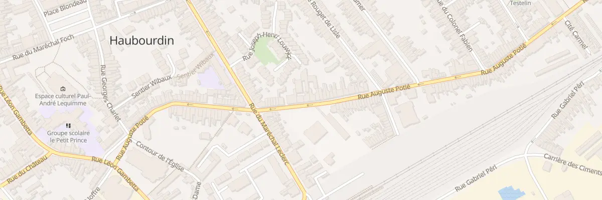 Plan du 83A Rue Auguste Potié à Haubourdin