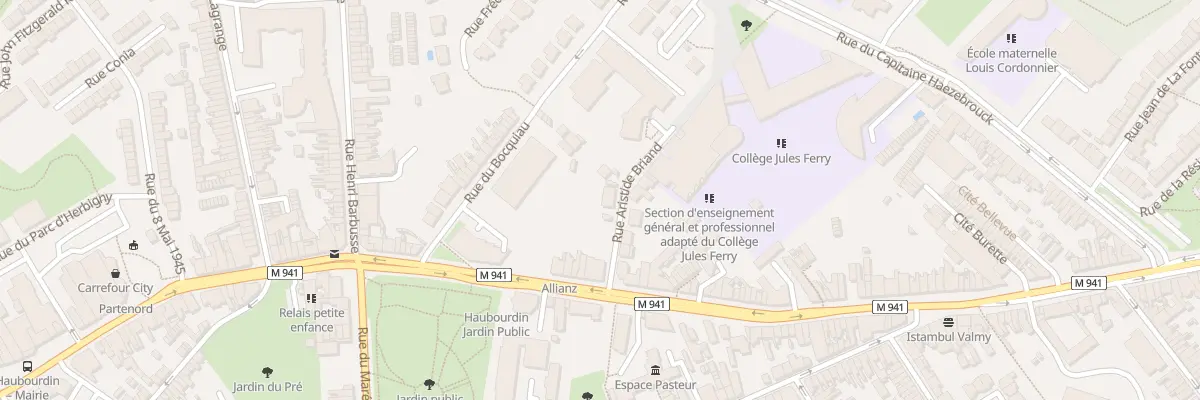 Plan du 1 Rue Aristide Briand à Haubourdin