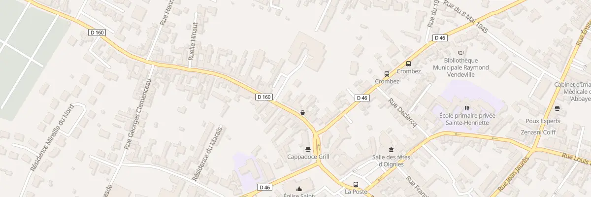 Plan du 12 Rue des 80 Fusillés à Oignies