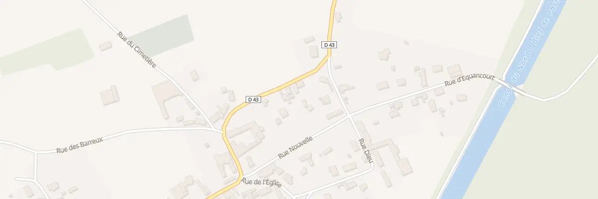 Plan du 14 Rue de Ytres à Étricourt-Manancourt