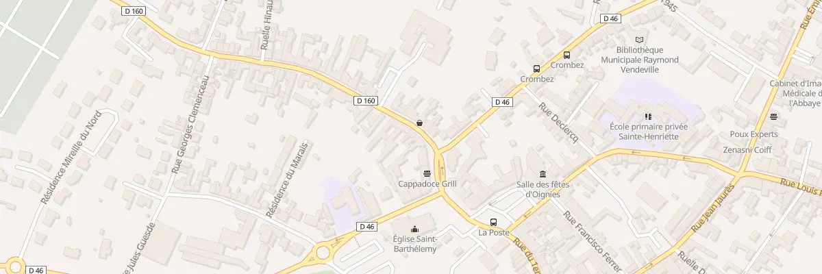 Plan du 13 Rue des 80 Fusillés à Oignies