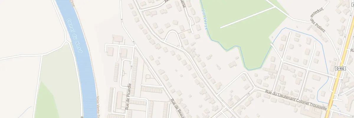 Plan du 23 Rue du Canal du Nord à Noyon
