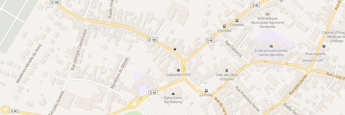 Plan du 11 Rue des 80 Fusillés à Oignies