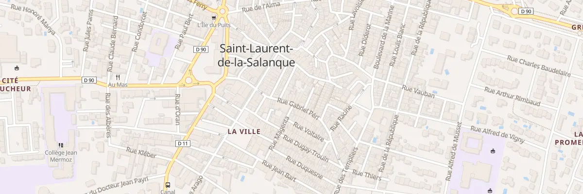 Plan du 25 Rue Gabriel Péri à Saint-Laurent-de-la-Salanque