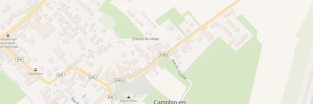 Plan du 25 Rue du 14 Juillet à Camphin-en-Carembault