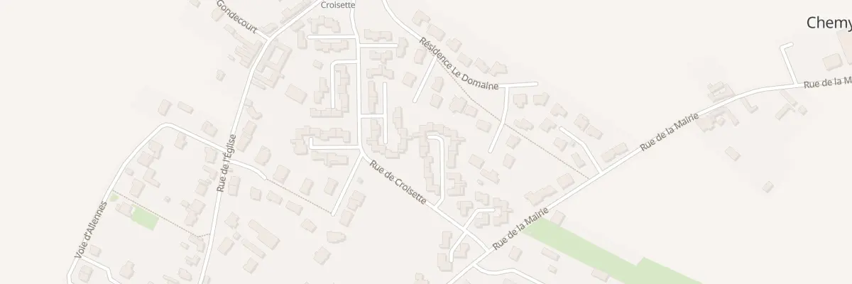 Plan du 5 All des Hirondelles à Chemy