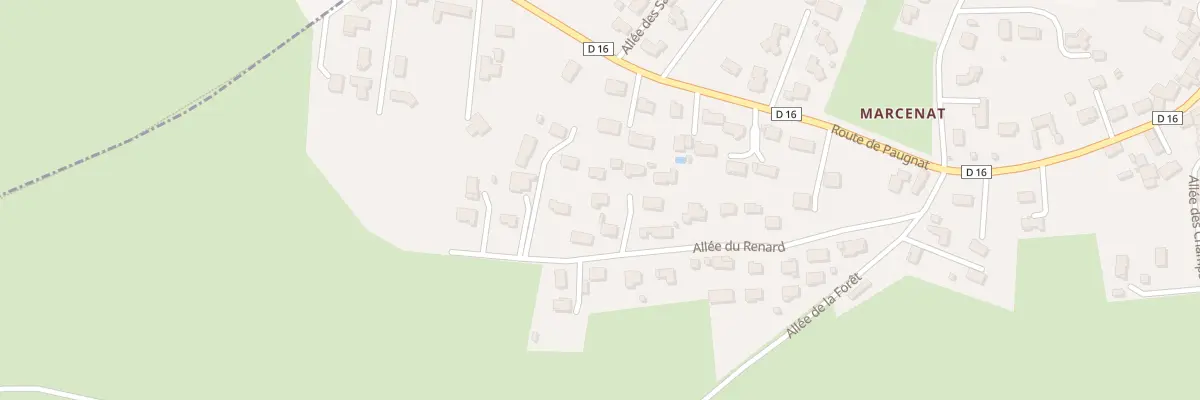 Plan du 24 All du Renard - Marcenat à Volvic