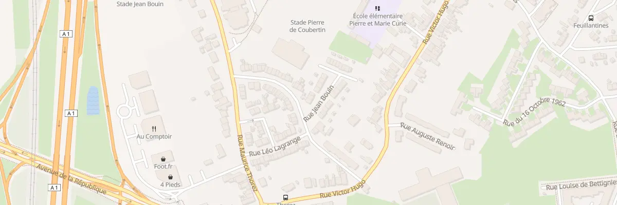 Plan du 1 Rue Jean Bouin à Noyelles-Godault