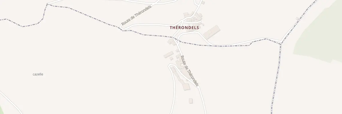 Plan du 5046 Therondels à Comprégnac