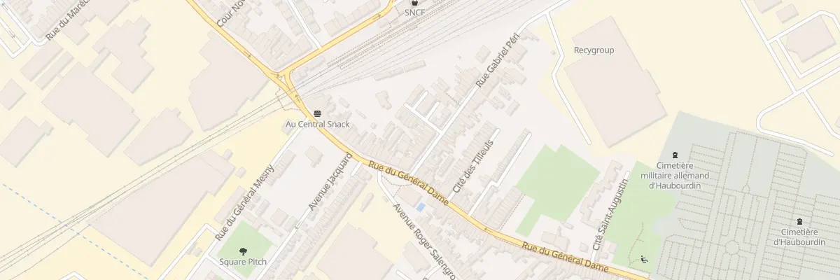 Plan du 5 Rue Gabriel Péri à Haubourdin