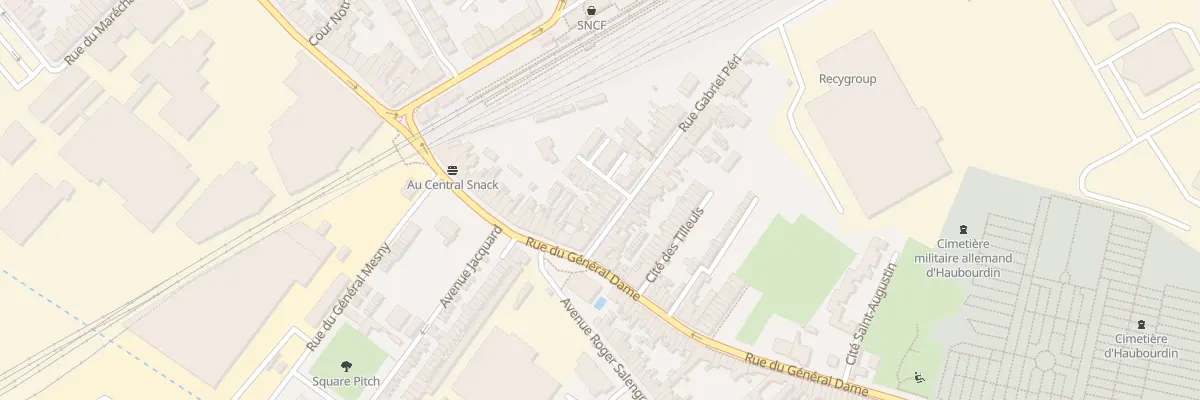 Plan du 7 Rue Gabriel Péri à Haubourdin