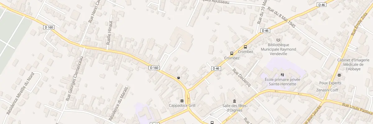 Plan du 10 Rue des 80 Fusillés à Oignies