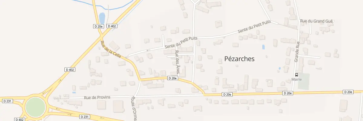 Plan du 2 Rue aux Anes à Pézarches