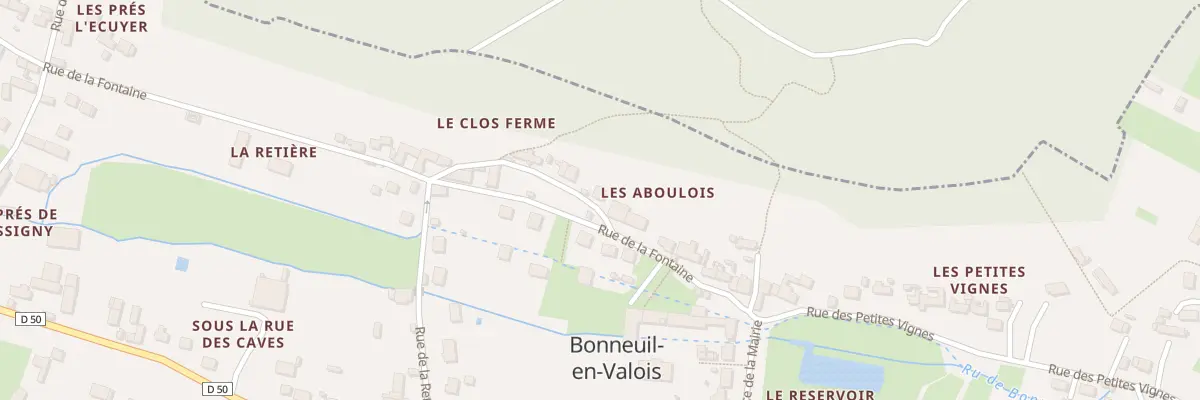 Plan du 12 Sen de la Forêt à Bonneuil-en-Valois