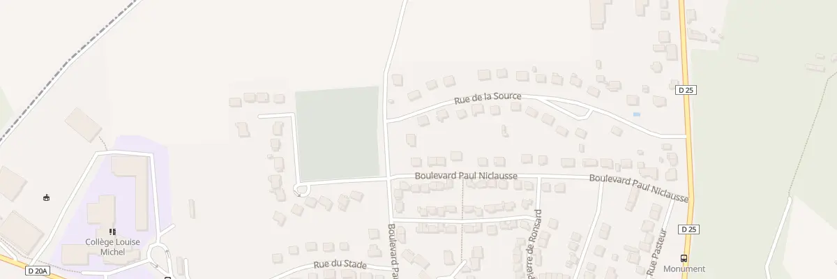 Plan du 24 Rue de la Source à Faremoutiers