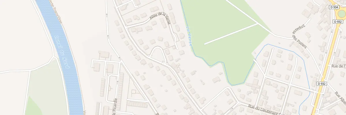 Plan du 20 Rue du Canal du Nord à Noyon
