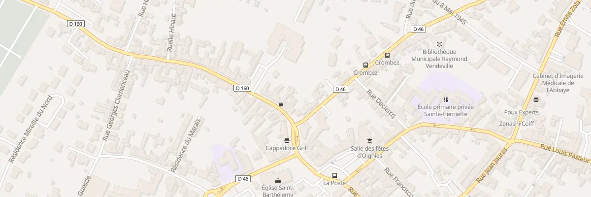 Plan du 6 Rue des 80 Fusillés à Oignies