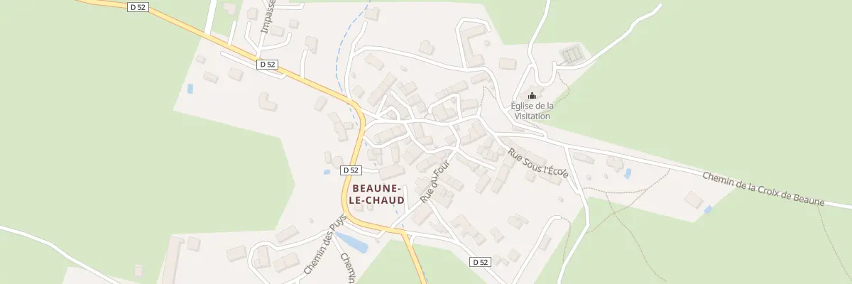 Plan du 1 Chem du Tisserand Vge Beaune à Saint-Genès-Champanelle