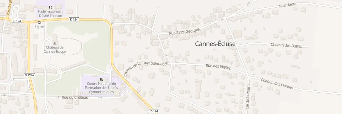 Plan du 3 Rue des Vignes à Cannes-Écluse