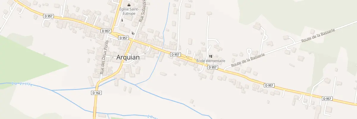 Plan du 14 Rte de St Amand à Arquian
