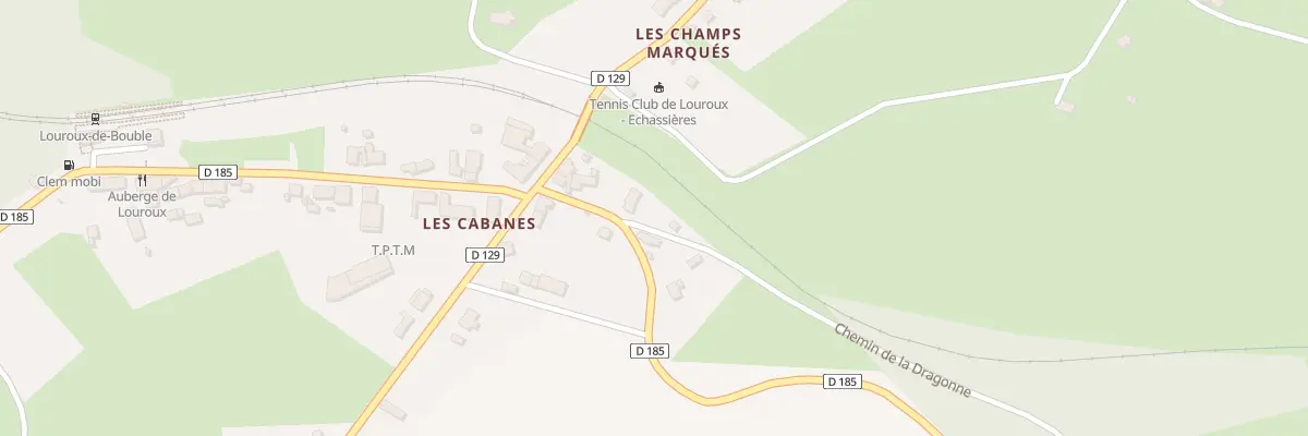 Plan du 3 Rte de la Dragonne à Louroux-de-Bouble