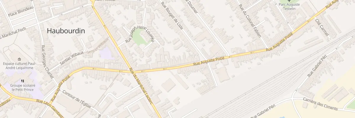 Plan du 95 Rue Auguste Potié à Haubourdin