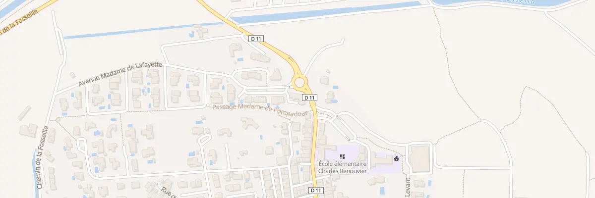 Plan du 1 Rue Madame de la Fayette à Saint-Nazaire