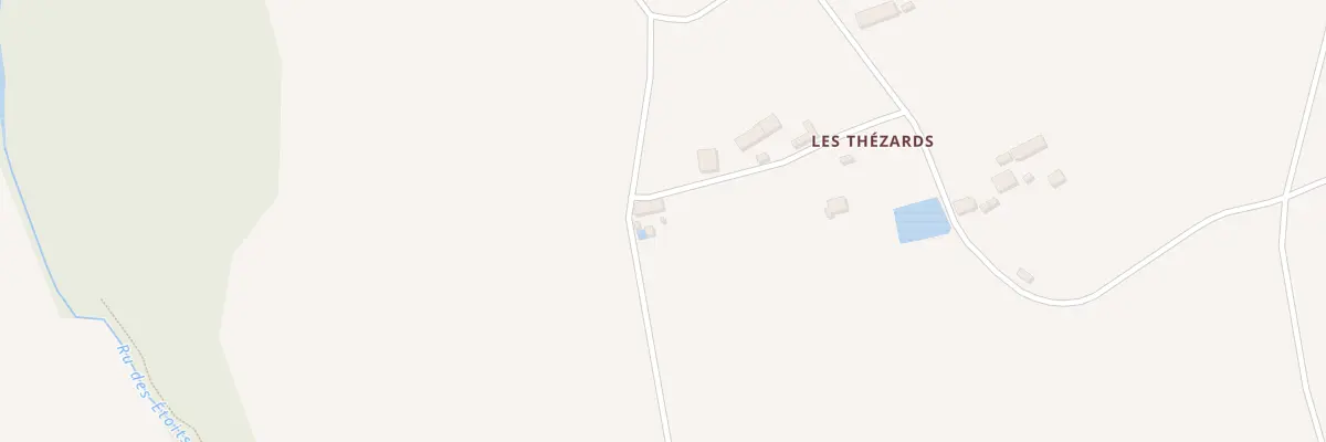 Plan du 5411 Les Thézards à Triguères