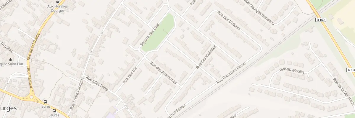 Plan du 8 Rue des Oeillets à Dourges