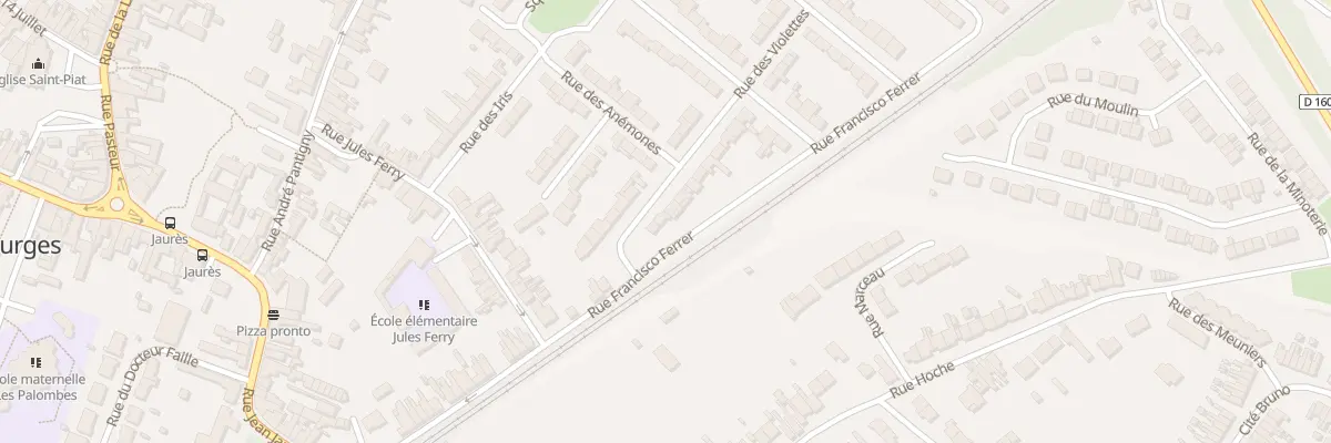 Plan du 25 Rue des Violettes à Dourges