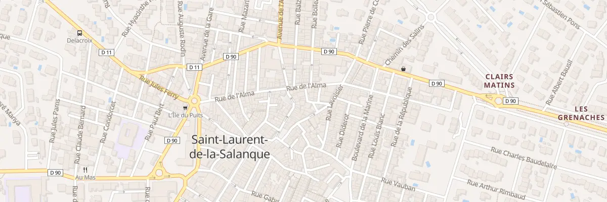Plan du 5 Rue Monge à Saint-Laurent-de-la-Salanque