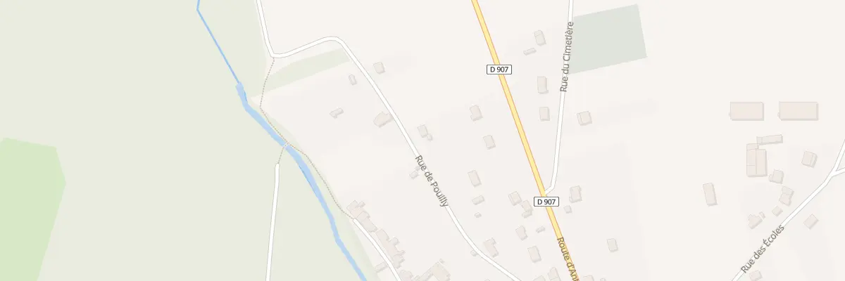 Plan du 549 Les Rues de Pouilly à Mesves-sur-Loire