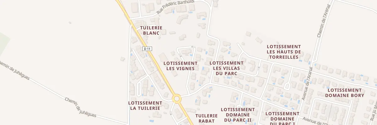 Plan du 13 Rue Arnaud de Villeneuve à Torreilles