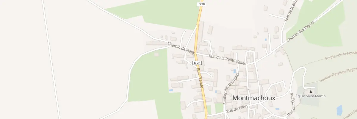 Plan du 1 Che de Flagy à Montmachoux