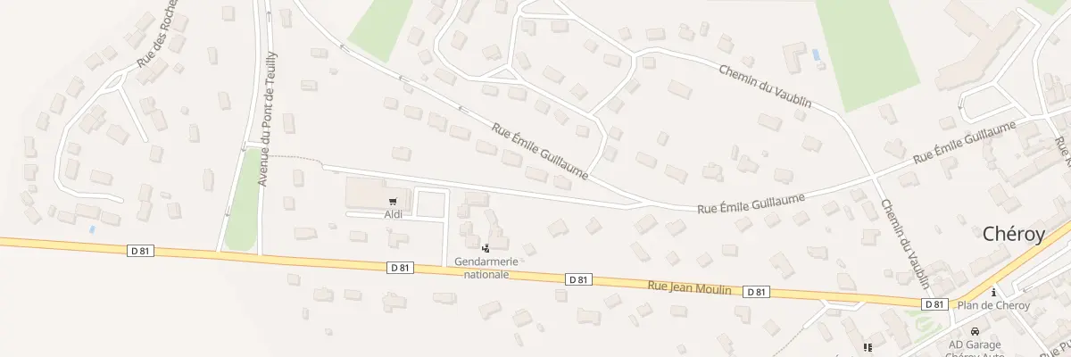Plan du 23 Rue Emile Guillaume à Chéroy