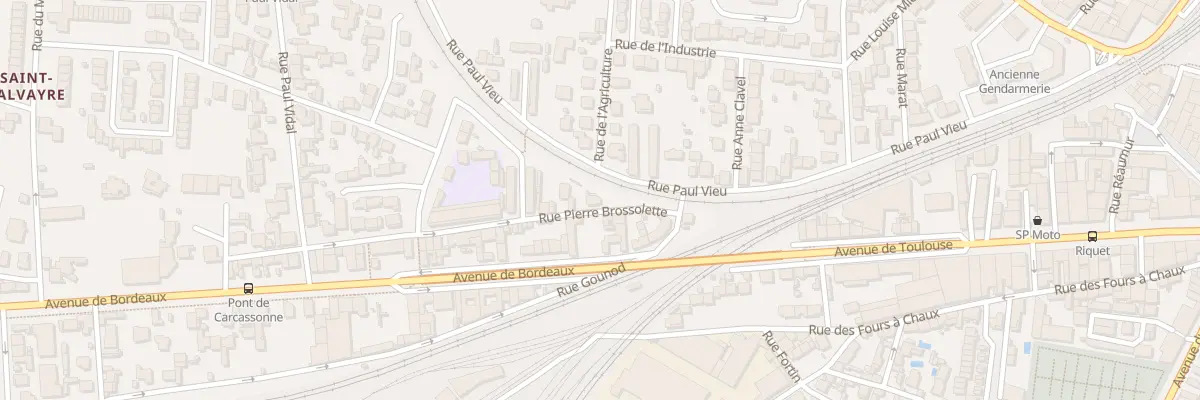 Plan du 2 Rue Pierre Brossolette à Narbonne