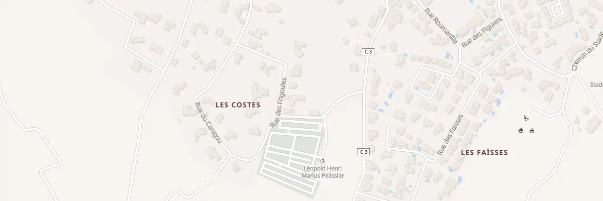 Plan du 333 Rue des Frigoules à La Palme