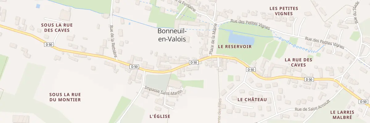 Plan du 70 Rte de Crepy à Bonneuil-en-Valois