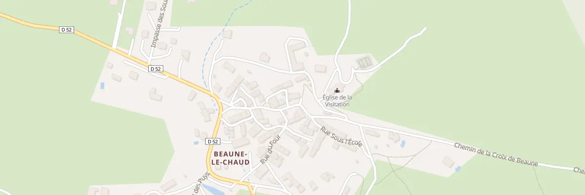 Plan du 9 Rue de la Cote Vge Beaune à Saint-Genès-Champanelle