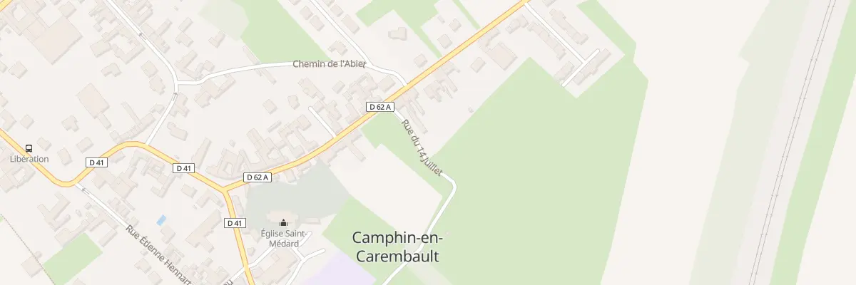 Plan du 16 Rue du 14 Juillet à Camphin-en-Carembault