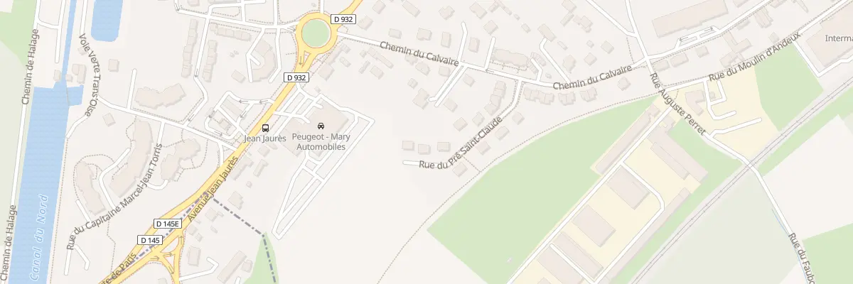 Plan du 154 Rue du Pré Saint-claude à Noyon