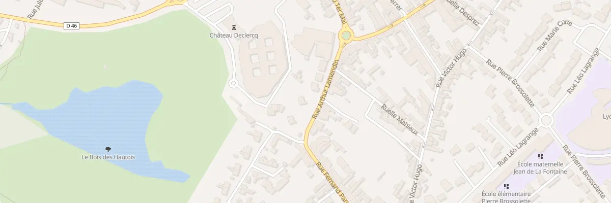 Plan du 8 Rue Arthur Lamendin à Oignies