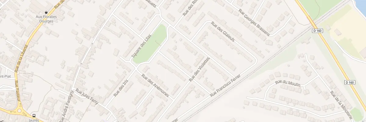 Plan du 9 Rue des Oeillets à Dourges