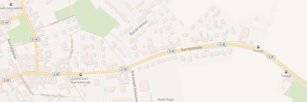 Plan du 28 Rue Nationale à Gondecourt