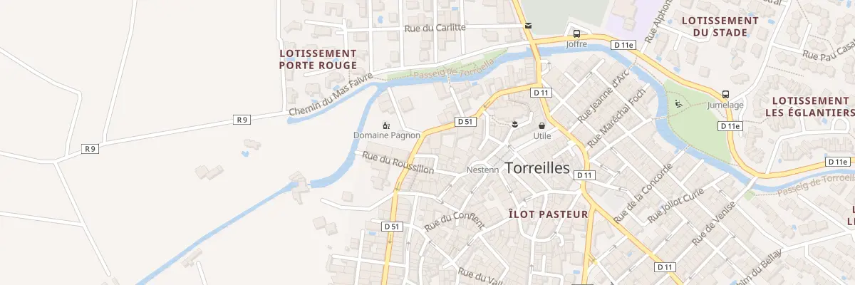Plan du 23 Av des Pyrenees à Torreilles