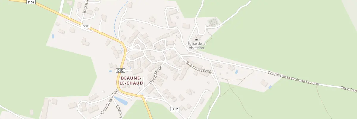Plan du 18 Rue de la Cote Vge Beaune à Saint-Genès-Champanelle