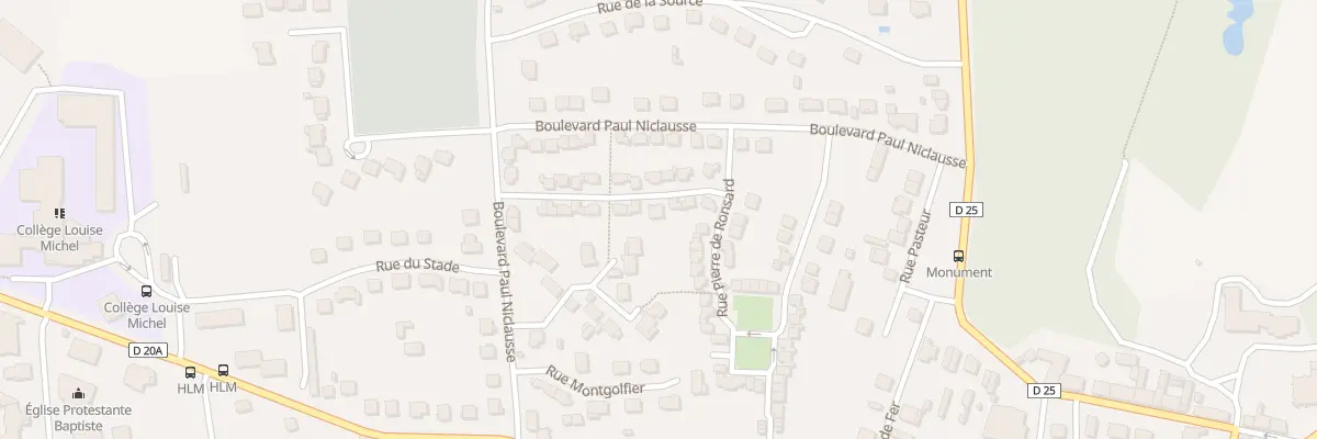 Plan du 16 Rue Pierre de Ronsard à Faremoutiers