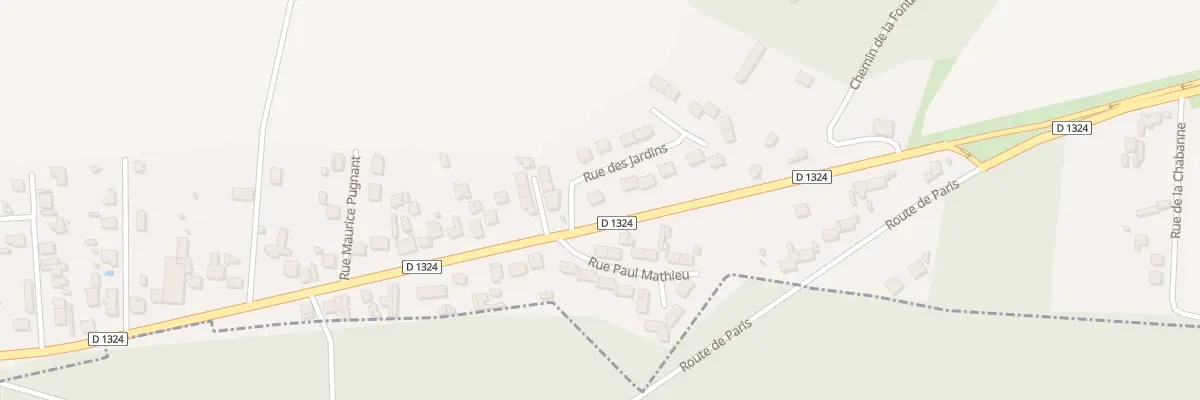 Plan du 14 Rue des Jardins à Vaumoise
