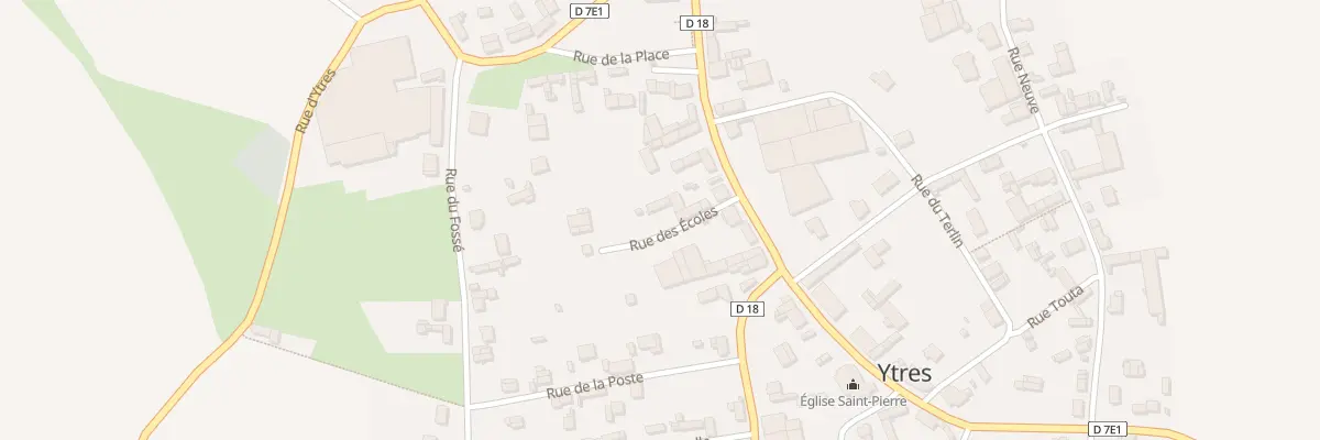 Plan du 2 Rue des Ecoles à Ytres